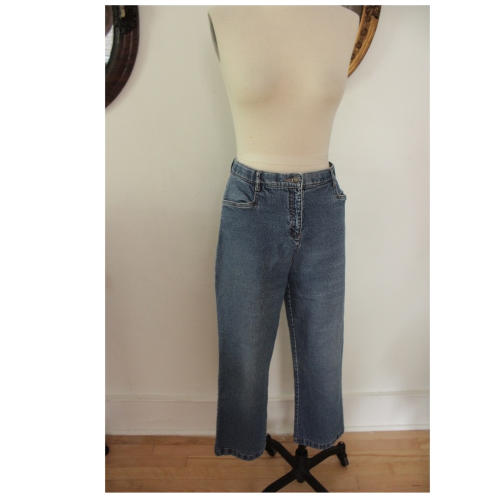 Penman Petite Jeans No Back Pockets 33/25 Stretch Denim Short Length Jeans